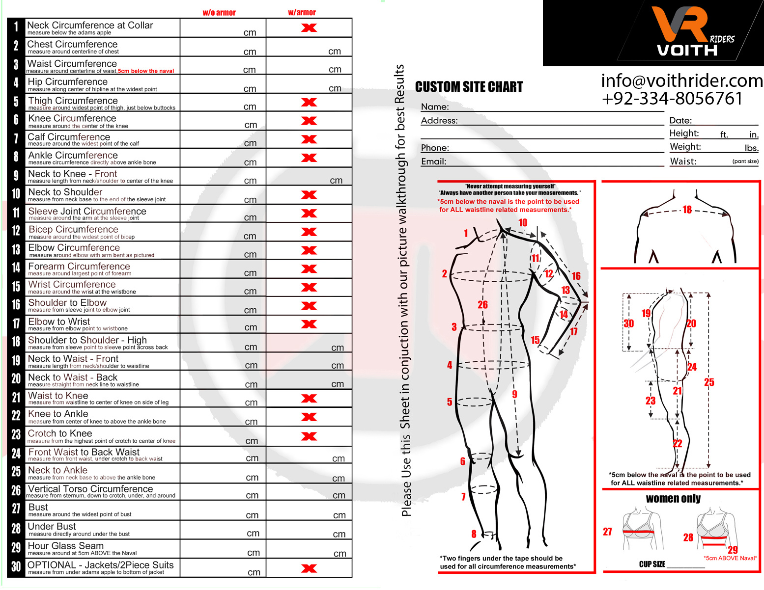 Print Point Size Chart